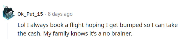 Life hack (you just have to hope it happens).