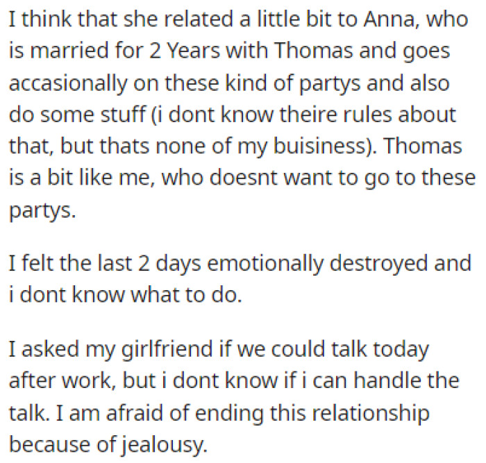 OP Isn't Sure If He Should End the Relationship Over This