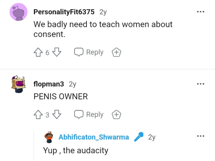 Women need to be taught about consent