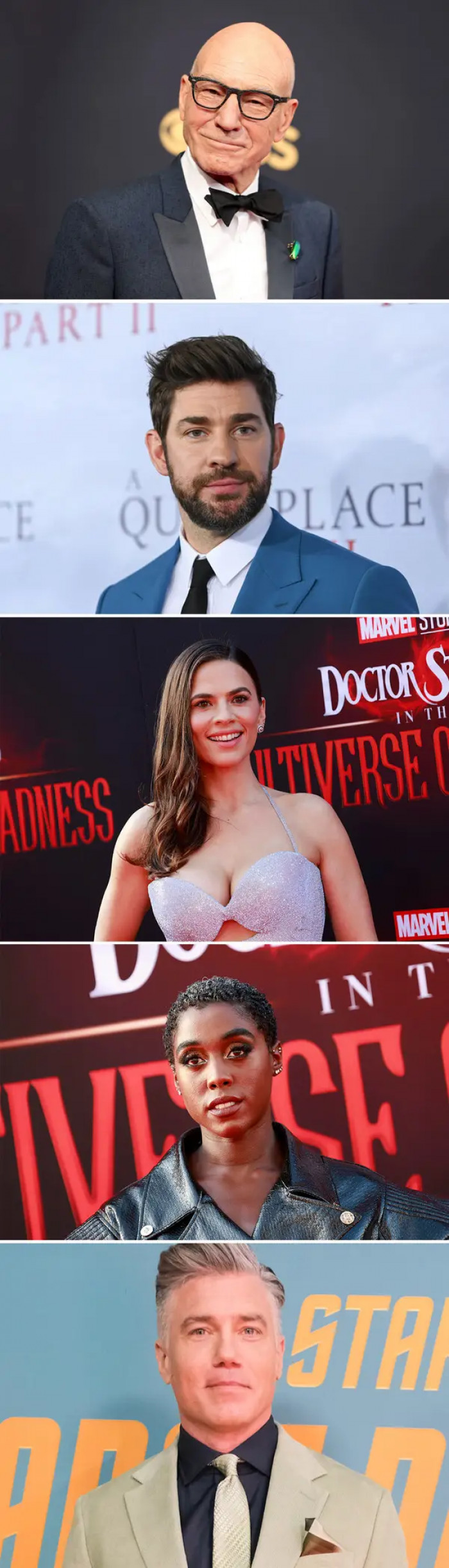 Although they appeared in every scene together, Anson Mount, Hayley Atwell, John Krasinski, Lashana Lynch, and Patrick Stewart were never present at the same time throughout the production.