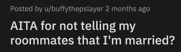 OP is dumbfounded by her roommates' reactions