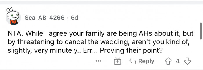 Some people actually didn't really agree with her about her decision.