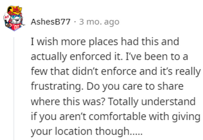 Shout out to the attendants