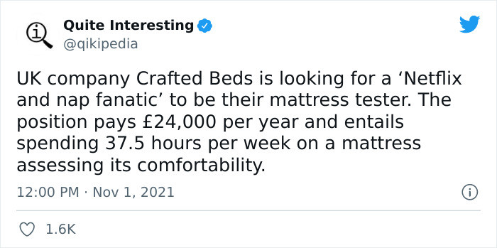 11. Who wants to assess the comfort of a mattress?