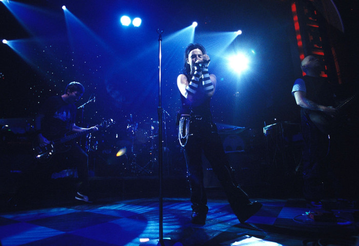 Evanescence performing on stage during North America tour lineup revival