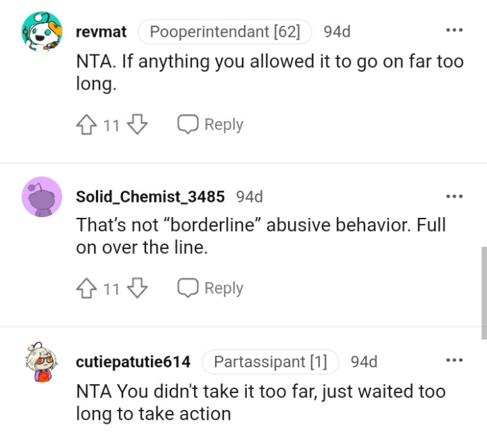 That is full over-the-line abusive behavior