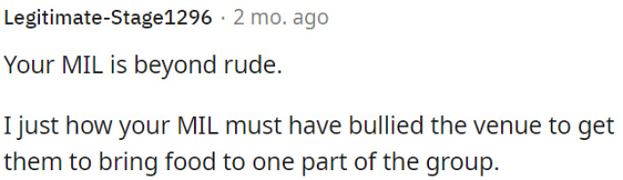 OP's MIL's behavior is extremely rude.