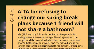 College Student Refuses To Pay Extra $300 After Friends Change The Trip Plan