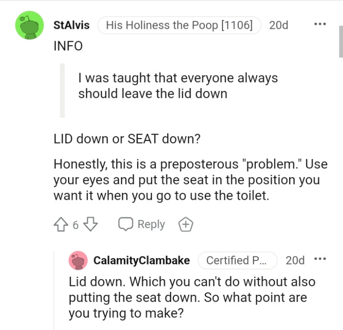 Use your eyes and put the seat in the correct position