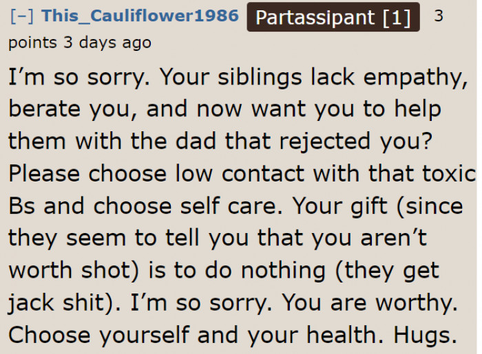 Self-care is the best solution to this issue.