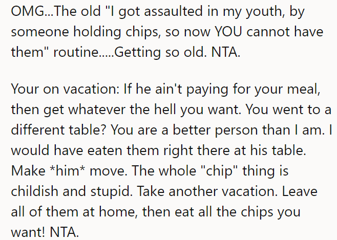 A Redditor said the OP was not selfish and inconsiderate