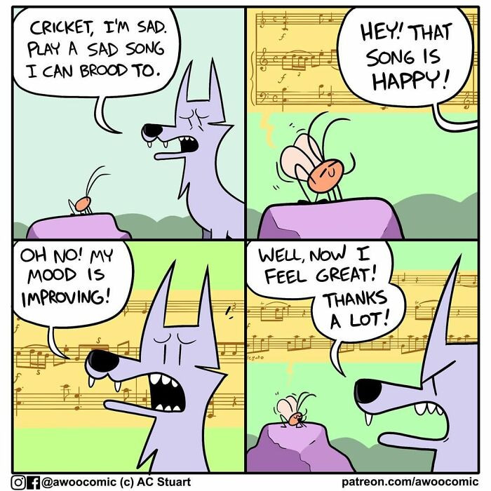 19. Music changes your mood, so listen to happy songs and feel great