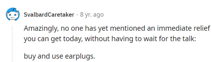 Earplugs are the quickest route to blissful silence in roommate alarm drama.