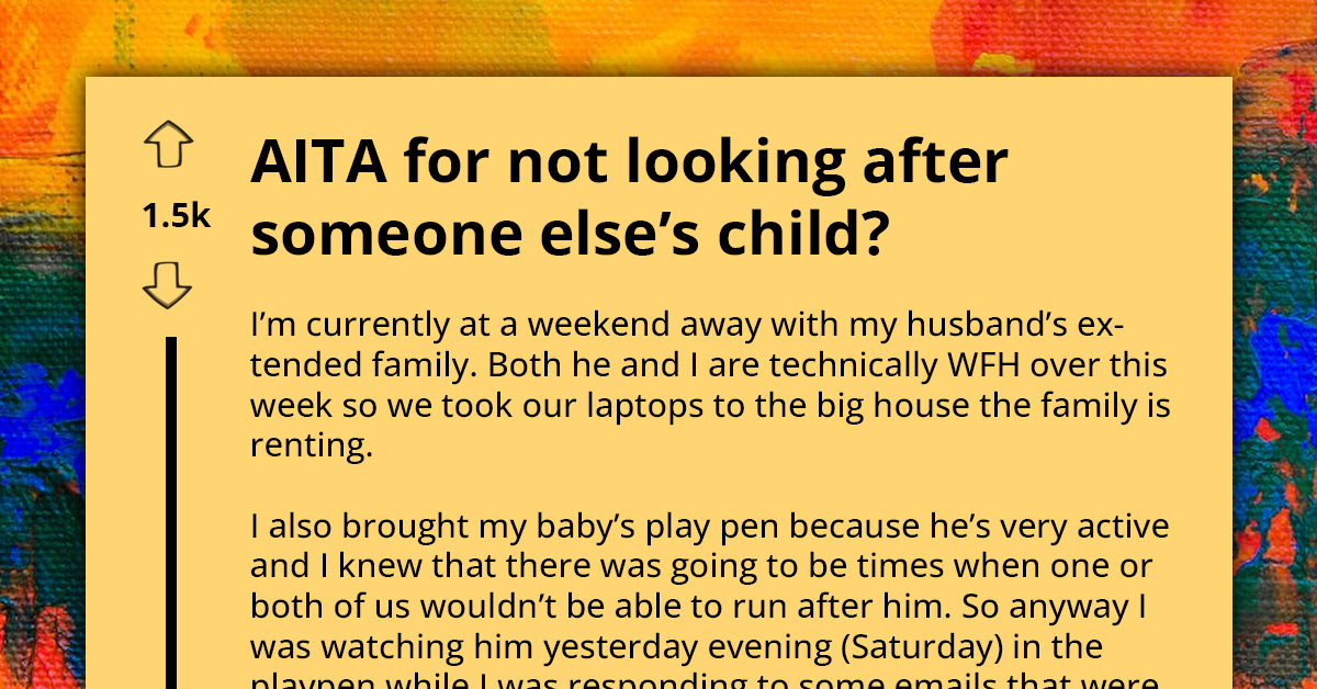 Tired Mom Asks Woman To Watch Over Her Kid As Her Husband Would Rather Play Football, Her Answer Sparks Marital Strife