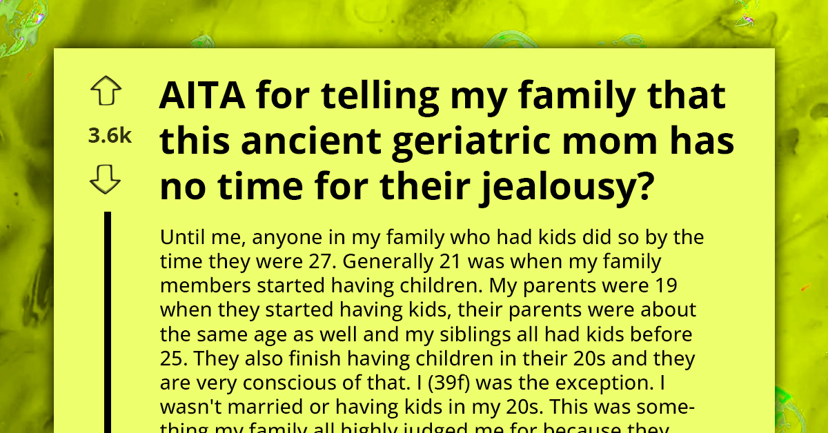 Redditor Stands Up To Family Pressure And Embraces Motherhood On Her Terms