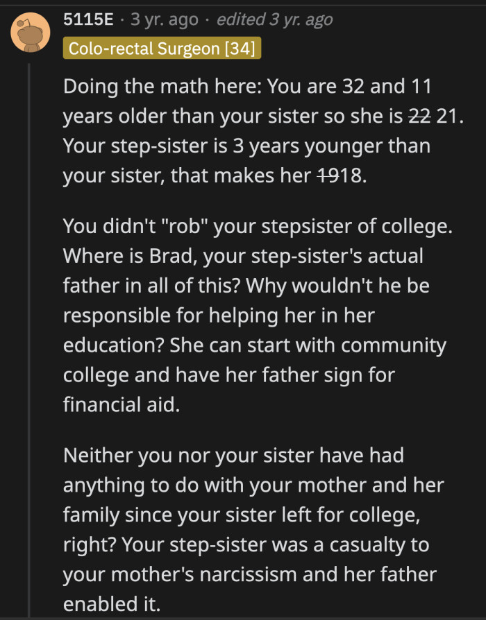 What's Brad doing in all of this? Isn't he, as father of his child, responsible for her education? Why is all the onus on OP?