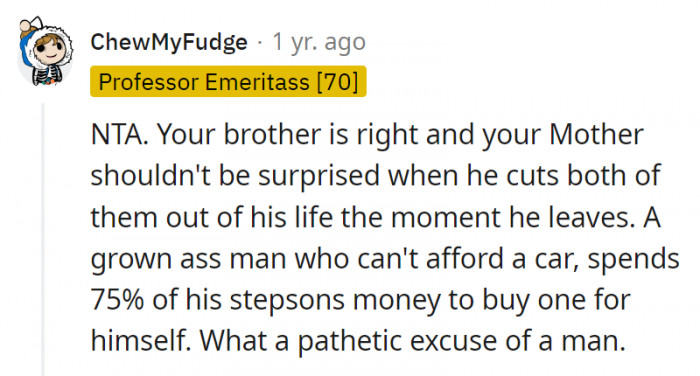 18. They shouldn't wonder when the kids don't want anything to do with them