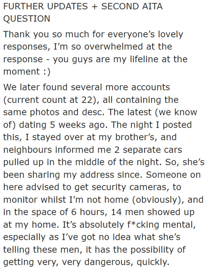 Things went further downhill with the OP's friend.