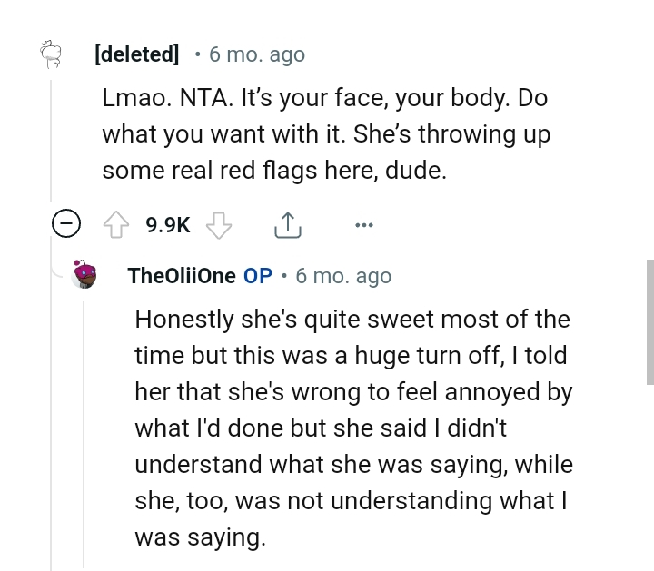 And the Comments from Other Redditors Roll In...