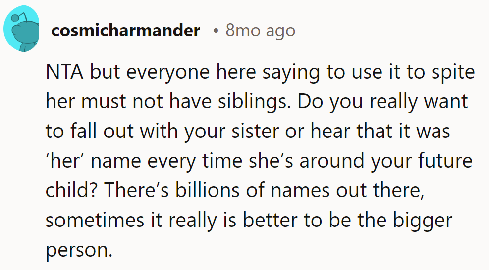Sibs know best: avoiding the 'name game' feud is worth more than a moniker. Billion-name jackpot, anyone?
