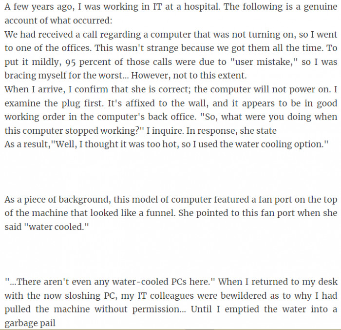 27. The things that people do