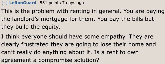 Rent-to-own may be a good option.