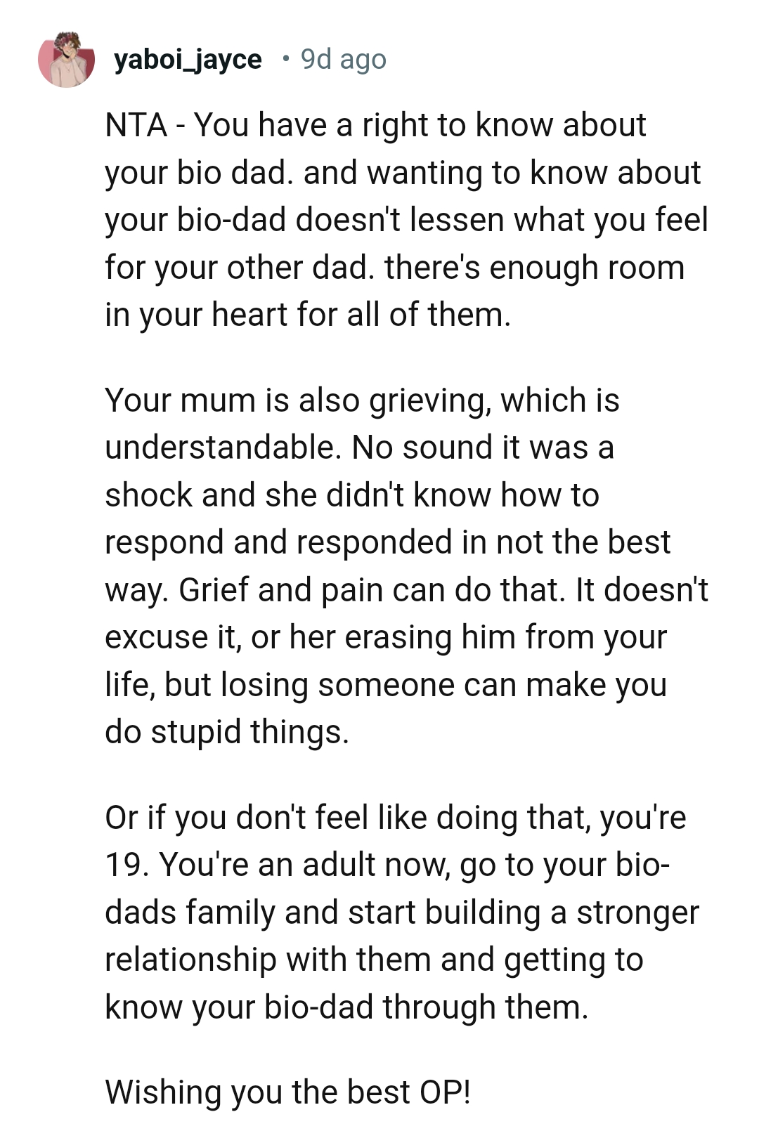 There's enough room in the OP's heart for all of them