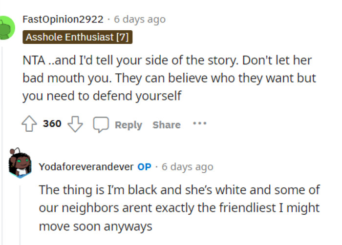 OP responds to this comment and shows a little concern for how things will continue.