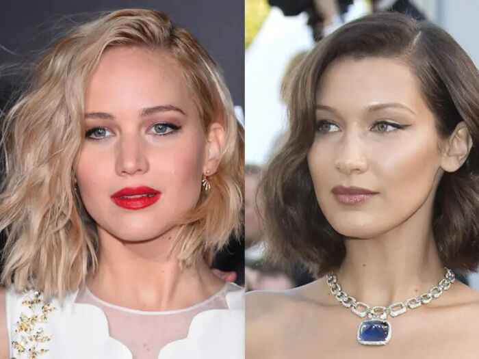 9. Bella Hadid And Jennifer Lawrence