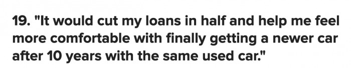 Dreaming about a new car would not trigger an anxiety attack.