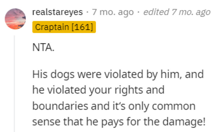 It's just common sense