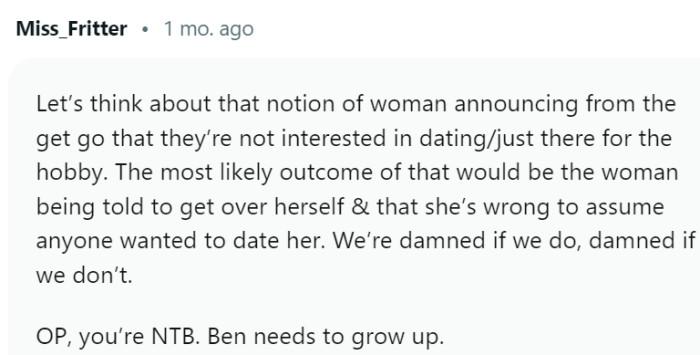 Ben needs to grow up