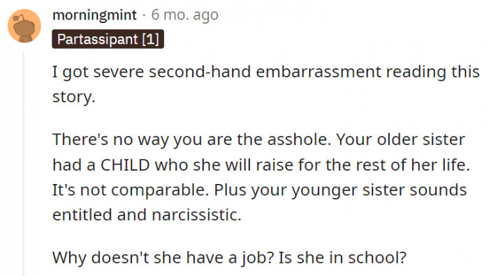 20. It's hard not to feel secondhand embarrassment because of the little sister's actions