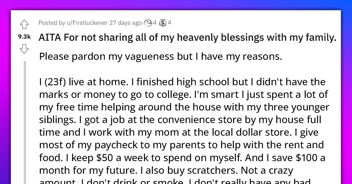 Parents Call The Lottery A "Tax On The Stupid" But Immediately Changed Their Tune When Their 23-Year-Old Won