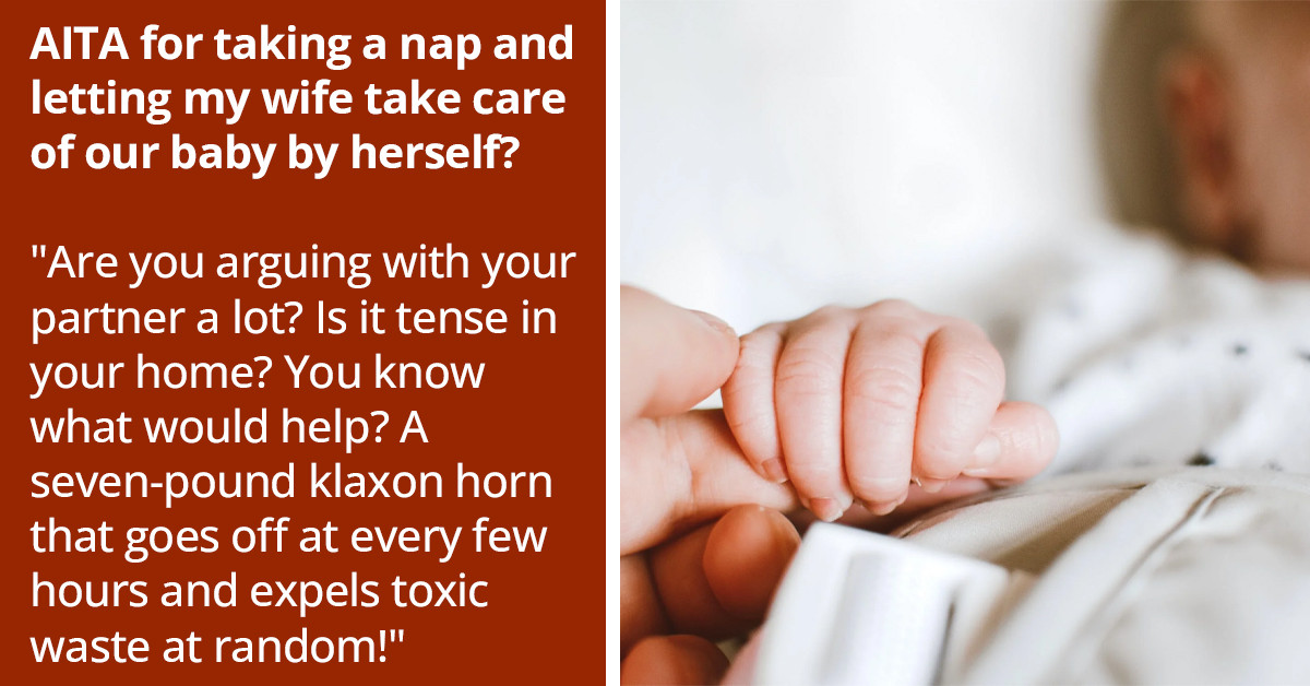 Wife Gets Upset With Her Husband After He Took A Nap Instead Of Taking Care Of Their Newborn Baby
