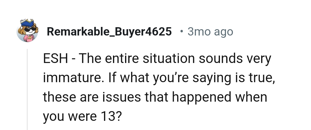 It all sounds so immature