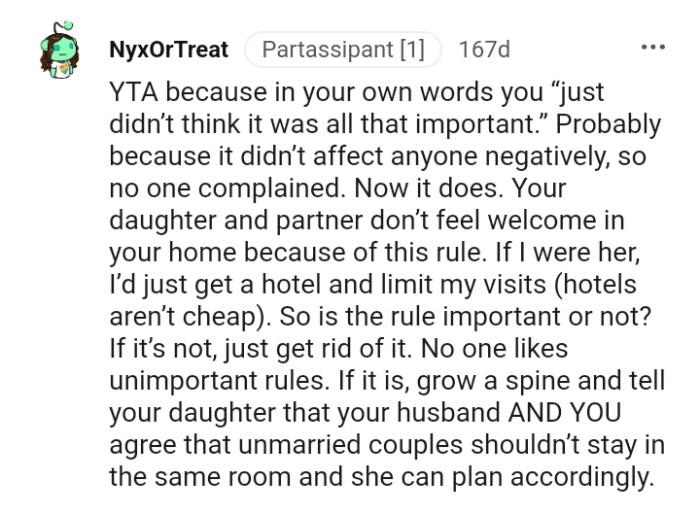 Is the rule important or not?