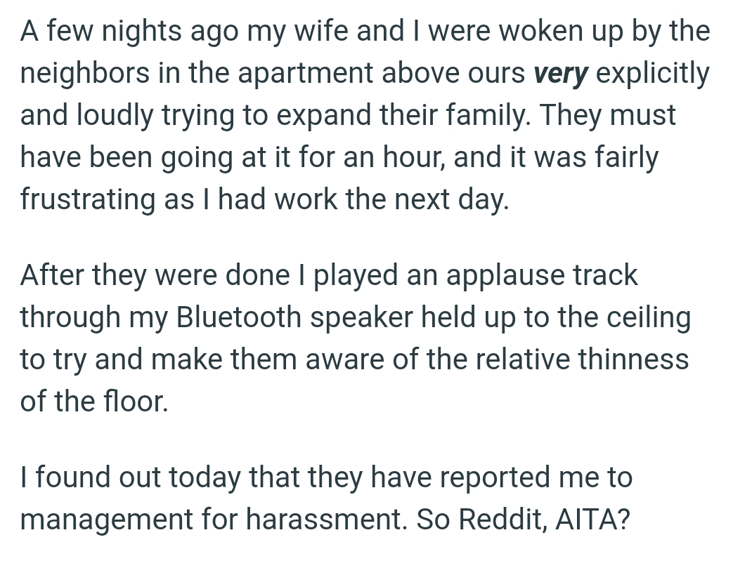 The OP played an applause track through his Bluetooth speaker held up