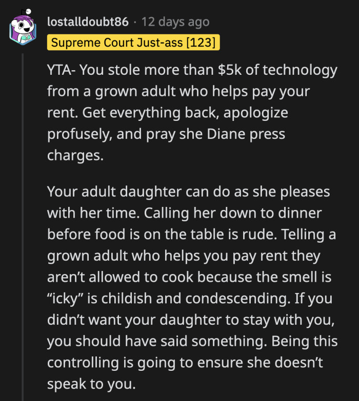 If OP doesn't want a relationship with Alex, there are easier ways to do it without risking a very expensive lawsuit