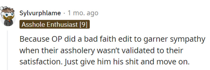 Just say your comments and move on!