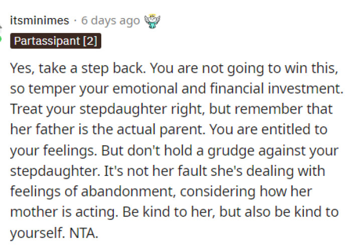 It seems like everyone is telling OP to just take a step back from it because obviously that's what her daughter wants.