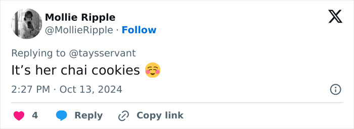 14. Could chai cookies be the culprit? Delicious but dangerous.