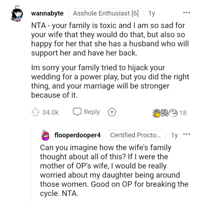 She has a husband who will support and have her back