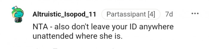 Do not leave your ID anywhere unattended