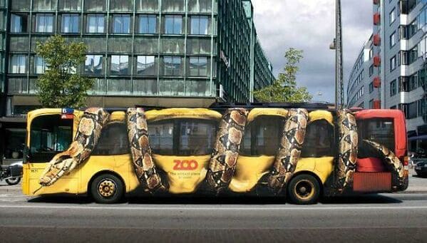 21. “This Bus Used To Advertise A Zoo”