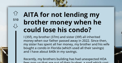 Pregnant Woman Says No To Brother's $4,500 Emergency Loan Request, And Now He Might Lose Everything