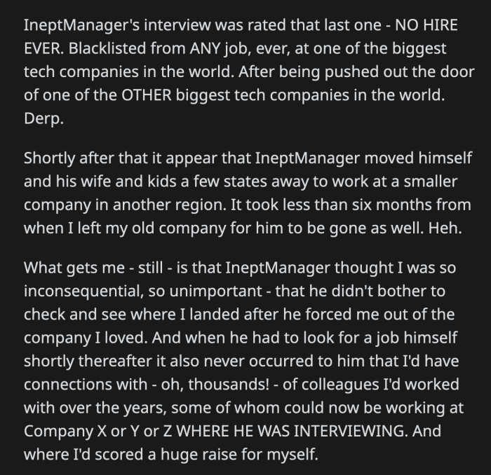 Inept Manager was tagged as a 