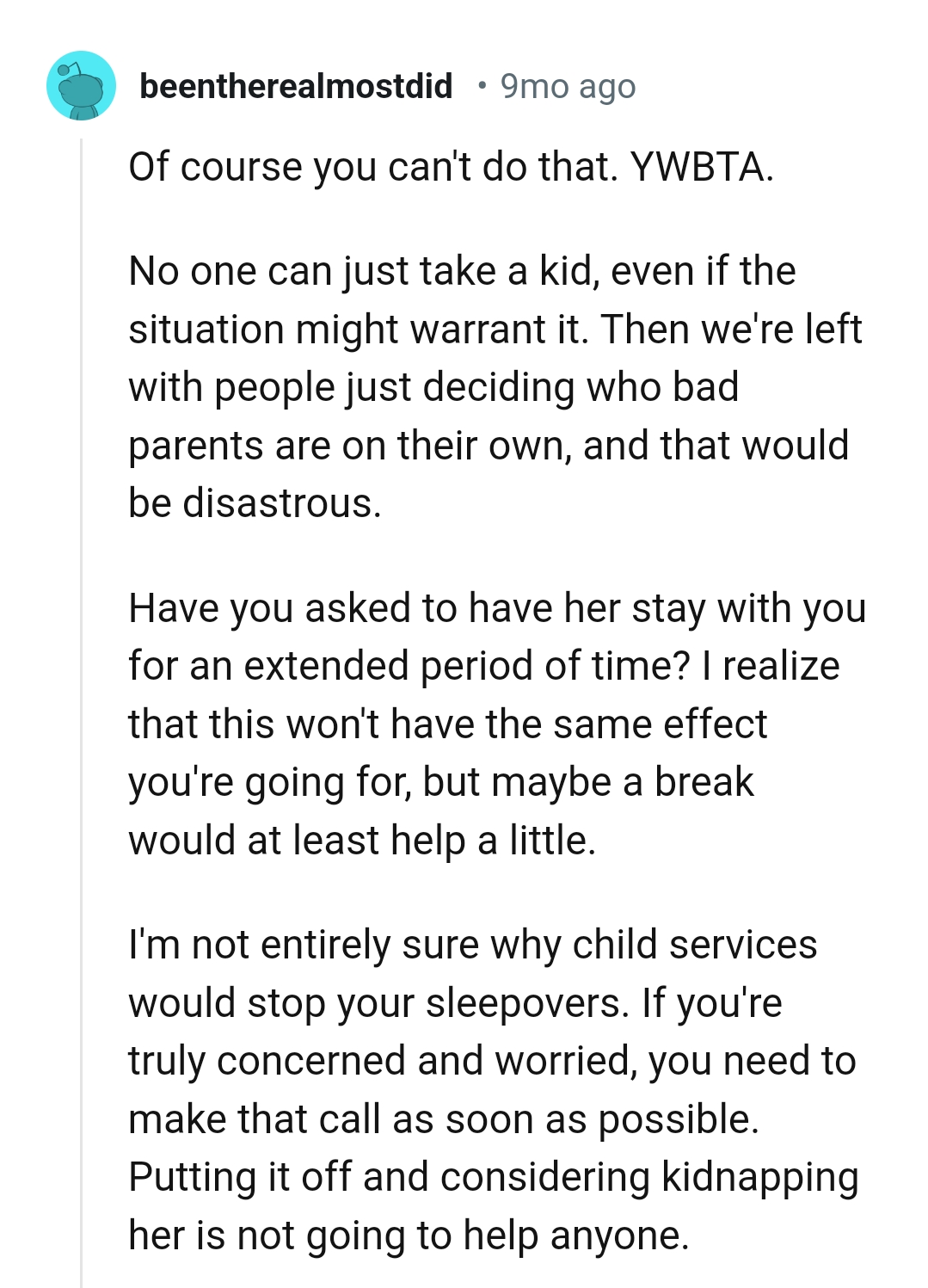 And the comments from other Redditors roll in...