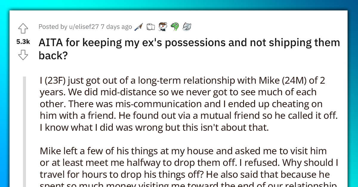 Bitter Ex Cheats On Boyfriend And Then Refuses To Return His Possessions Back, Gets Blasted Online For Being An A-Hole