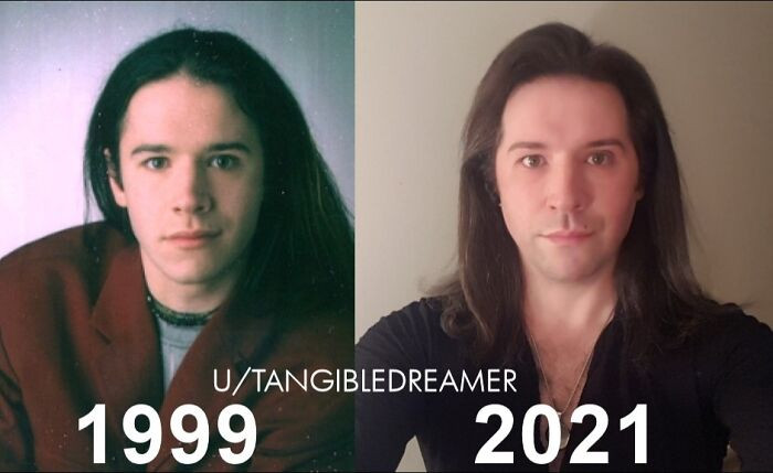 "Started Growing It Out In 1998. Pic In 1999 And 22 Years Later Still Going Strong!"